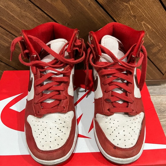 Nike Dunk High LXX Cinnabar Red White - Picture 5 of 12